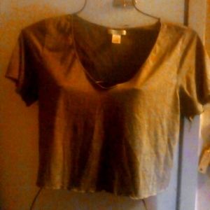 Sm golden brown sweater.